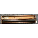 An interesting WWI period Naval telescope, 48" open by Negretti and Zambra, London, with leather