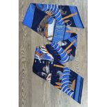 HERMES, silk scarf, Pani La Shar Pawnee designed by Oliver Kermit, 210cm x 20cm, with box. Condition