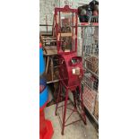 An antique coin operated arcade machine, early 20th Century Mutoscope, old penny operated,....