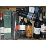 Nine bottles of assorted port including Cockburn's Anno and Acclaimed Exclusive Edition, Dow's,