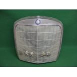 Bespoke novelty radio based within a large chromed Mercedes-Benz radiator grill with enamel badge,