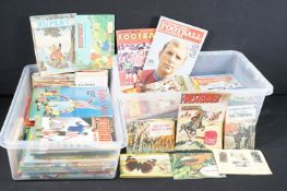 Collection of books, annuals and comics to include War Picture Library, Commando Comics, The Beano