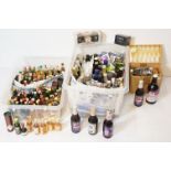 Large collection of alcoholic miniatures, comprising approximately 25 whiskeys, various other