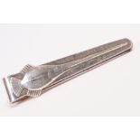 A fully hallmarked sterling silver tie clip with Swordfish decoration, maker marked for Georg