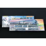 Two boxed Hornby OO gauge train sets to include R865 GWR Mixed Traffic and R836 Coronation Scot,
