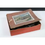 Boxed Karl Bub KBN O gauge clockwork train set containing 0-4-0 locomotive and tender, 2 x coaches