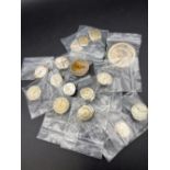 A bag of assorted watch movements including nine BULOVA examples