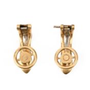 CARTIER, A PAIR OF GOLD EARRING CLIPS, signed Cartier London and numbered 7730, 3.6g