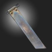 CARTIER, A SILVER LETTER OPENER, C1934, with rock crystal baton terminals and onyx cabochon