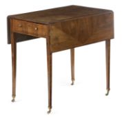 A GEORGE III GONCALO ALVES PEMBROKE TABLE IN THE MANNER OF HENRY HILL OF MARLBOROUGH, C.1775