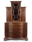 A RARE AND FINE EARLY GEORGE III MAHOGANY DRESSING CABINET ATTRIBUTED TO THOMAS CHIPPENDALE, C.
