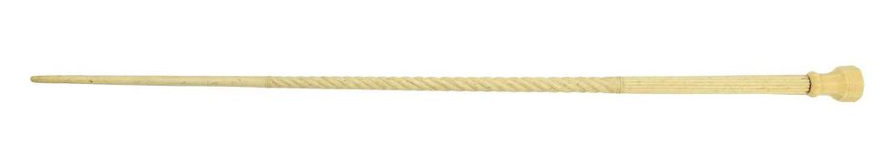A SAILOR'S WHALEBONE WALKING STICK EARLY 19TH CENTURY the tapering shaft with spiral and ribbed