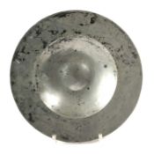 A PEWTER BUMPY BOTTOM 'GREAT SAUCER' 16th CENTURY unidentified maker’s mark to the reverse rim, plus