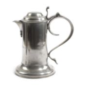 A CHURCH PEWTER FLAGON IRISH, C.1780 probably by John Heaney, Dublin, (fl. c.1767-1807) with several