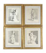 A SET OF TEN CRIES OF PARIS ENGRAVINGS BY ANNE CLAUDE PHILIPPE DECAYLUS, AFTER EDME BOUCHARDON