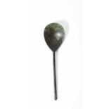 A RARE MEDIEVAL LATTEN SPOON ENGLISH, 13TH / 14TH CENTURY with a proto-acorn finial and a rare