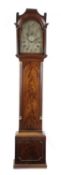 A GEORGE III MAHOGANY LONGCASE CLOCK BY RICHARD ALLEN, LONDON, LATE 18TH CENTURY the brass eight day