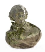 A MARBLE BUST OF WILLIAM SHAKESPEARE LATE 19TH CENTURY 53.5cm high