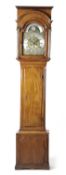A GEORGE III MAHOGANY LONGCASE CLOCK BY JOSEPH WOOD, BRISTOL, LATE 18TH CENTURY the brass eight