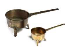 AN ENGLISH BRONZE SKILLET JOHN FATHERS FOUNDRY, MONTACUTE, SOMERSET, LATE 17TH CENTURY the plain