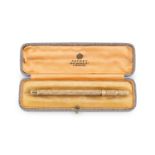 A Victorian 14-carat gold combination dip pen and pencil, the nib stamped Mordan, London and '