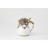 A RARE SEVRES 'FRISES RICHES' COFFEE POT WITH CONTEMPORARY GILT-METAL MOUNTS DATE CODE FOR 1763