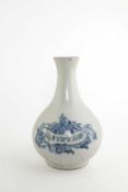 A DELFTWARE WET DRUG JAR POSSIBLY DUTCH, DATED '1765' of necked ovoid form, inscribed in blue 'ÃQ.