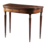 A REGENCY MAHOGANY TEA TABLE