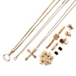 A COLLECTION OF GOLD JEWELLERY