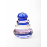 Cenedese Vetri, A Murano glass paperweight or candle holder, circa 1980