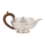 A small George III silver teapot,