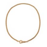 AN 18CT YELLOW GOLD WATCH CHAIN