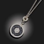 BULGARI, A DIAMOND AND ONYX 'ASTRALE' PENDANT NECKLACE