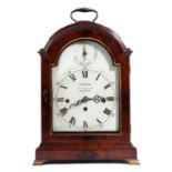 A LATE GEORGE III CHIMING BRACKET CLOCK
