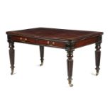 A WILLIAM IV MAHOGANY WRITING TABLE