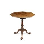 AN EARLY GEORGE III MAHOGANY TRIPOD TABLE