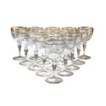 A LARGE SUITE OF GLASSWARE
