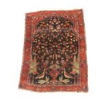 A BIDJAR PRAYER RUG