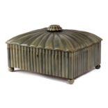 λ AN ANGLO-INDIAN BUFFALO HORN SEWING BOX