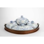 A PEARLWARE SUPPER SET