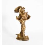 François-Raoul Larche (1860-1912)Loïe Fuller, an Art Nouveau bronze table lamp,