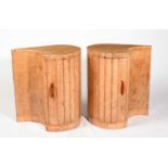 Attributed to Harry and Lou Epstein A pair of Art Deco bedside cabinets