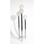In the manner of Carlo Nason (1935-2026), A chrome and glass floor lamp
