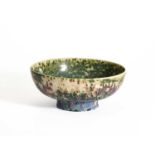 Ruskin Pottery, A high-fired footed bowl