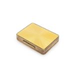 A continental silver and enamel compact,