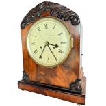 A Victorian carved mahogany cased bracket clock, Craighead and Webb, Royal Exchange, London,