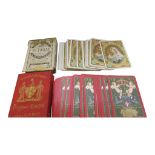 A quantity of vintage playing cards, including a 1902 Coronation set, miniature cards, Victorian