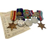 Military interest; a collection of various medals, badges and buttons to include a general service