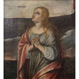 Italian School, c.17th Century - The Penitent Magdalene, oil on canvas, possibly an individual