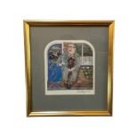 Kit Williams (b.1946) - Song of Summer, signed print, with arched mount, frame: 43 x 40 cm